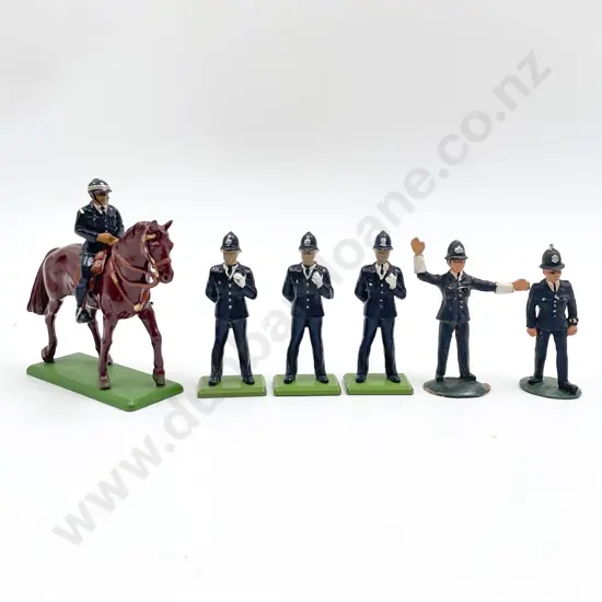 Modern Britains Metal Police Figures and Two Other (7)