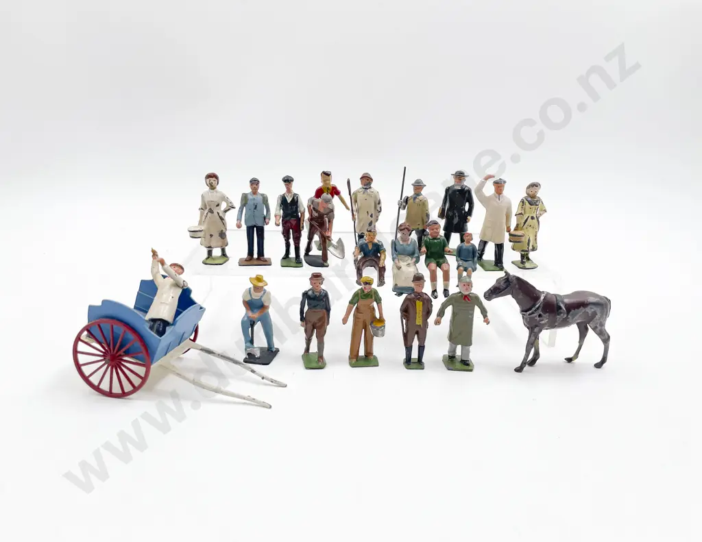 Vintage Mainly Britians Farm Hands with buggy Image 1++