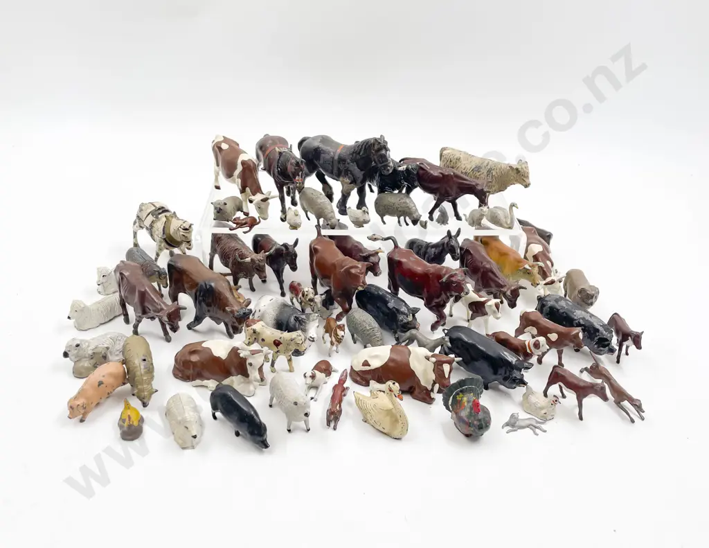 Collection Vintage Metal Britains and Other Manufacture Farm Yard Animals Image 1++