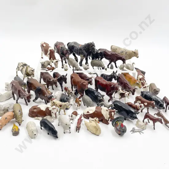 Collection Vintage Metal Britains and Other Manufacture Farm Yard Animals