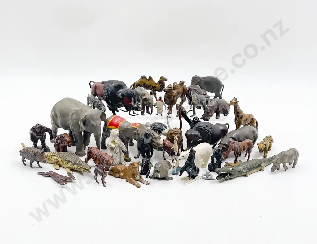 Collection Vintage Metal Britains and Other Manufacture Zoo Series Animals Image 1++