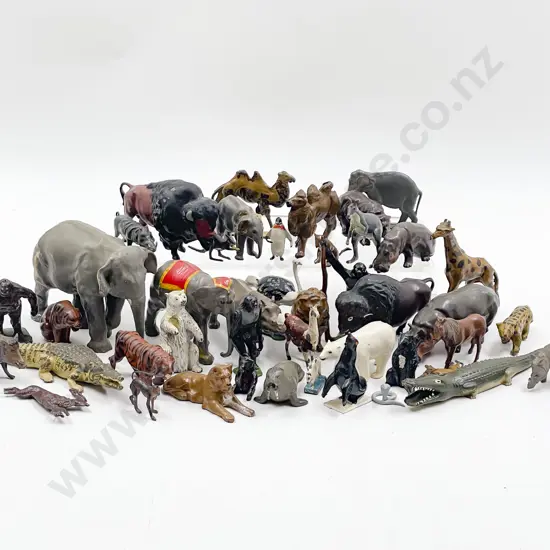 Collection Vintage Metal Britains and Other Manufacture Zoo Series Animals