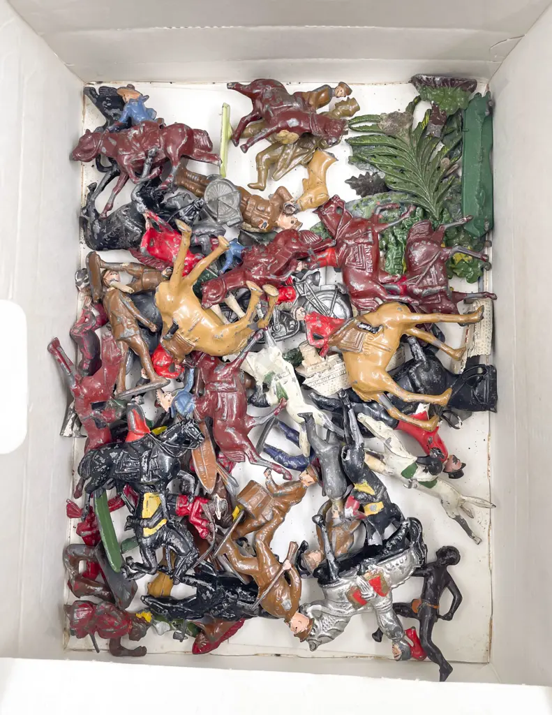 Qty Britains Metal and Other Manufacture Various Figures suitable for repair or parts Image 1++