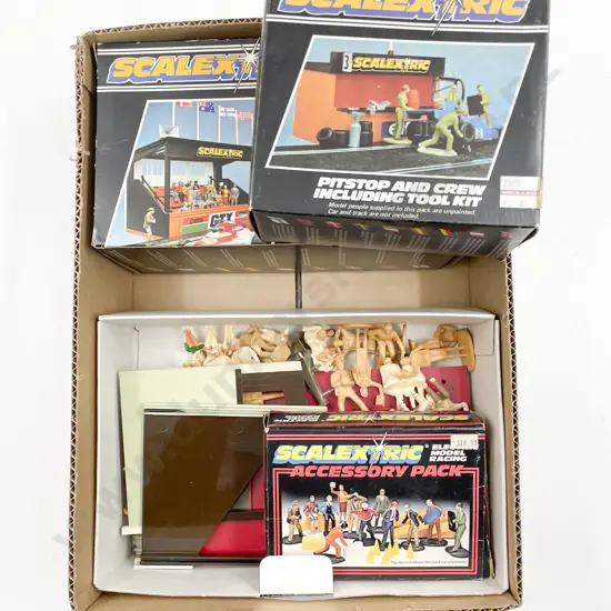 Collection Boxed and Unboxed Scalextric Accessory Packs