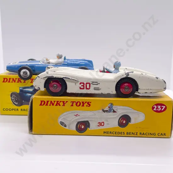 Dinky Boxed 240 Cooper Racing Car and 237 Mercedes Benz Racing Car