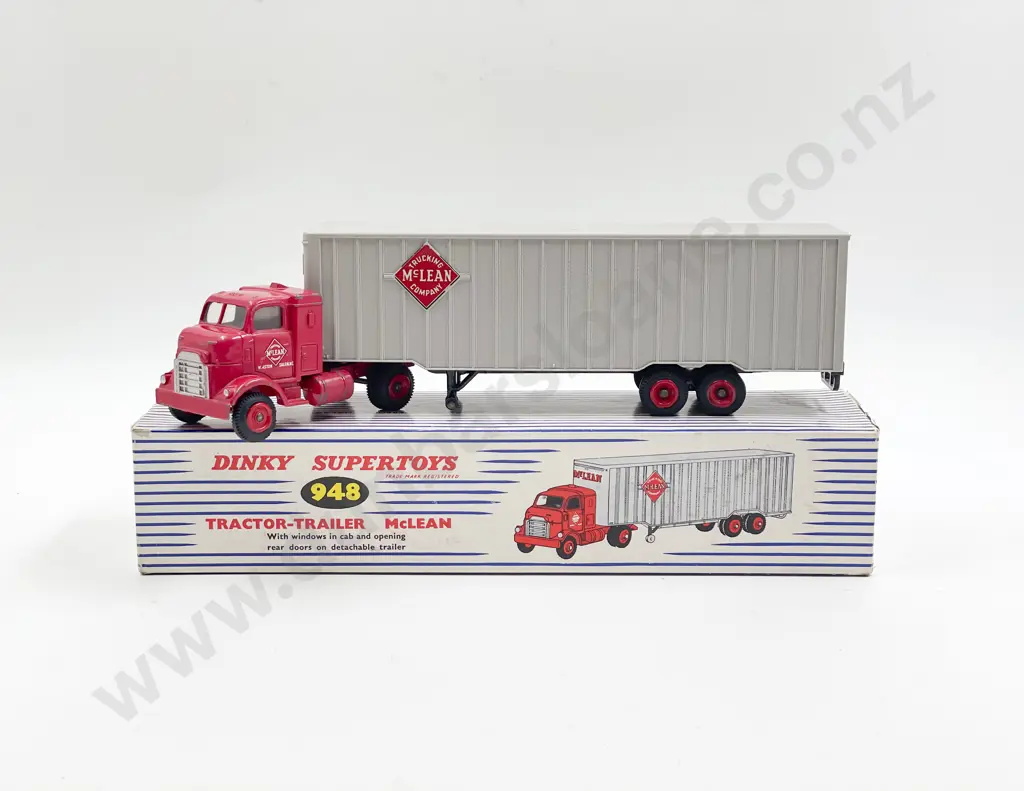 Dinky Boxed Super Toys 948 Tractor-Trailer McLean playworn Image 1++