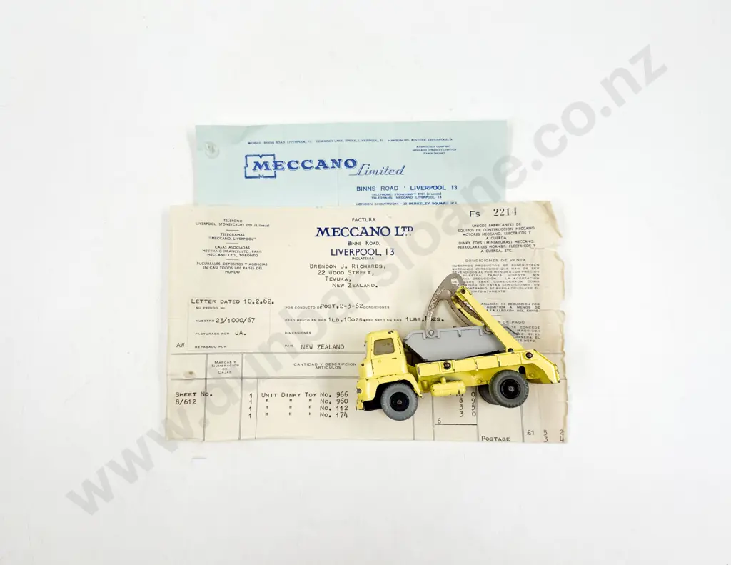Dinky Boxed Super Toys 966 Marrel Multi-Bucket Unit playworn Image 1++