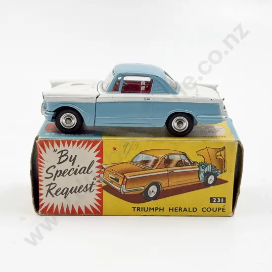 Corgi Boxed 231 Triumph Herald Coupe slight high point rubs