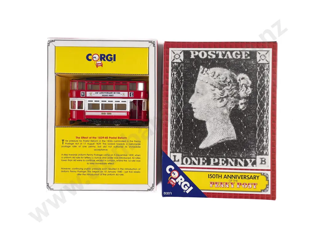 Corgi Boxed 150th Anniversary of the Penny Post Bus Image 1++