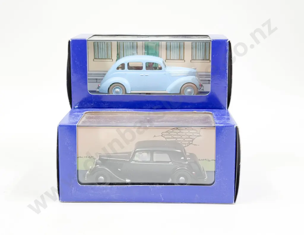 En Voiture TinTin Two Vehicle Models Le Taxi Ford and La Citroen 15/6 Image 1++