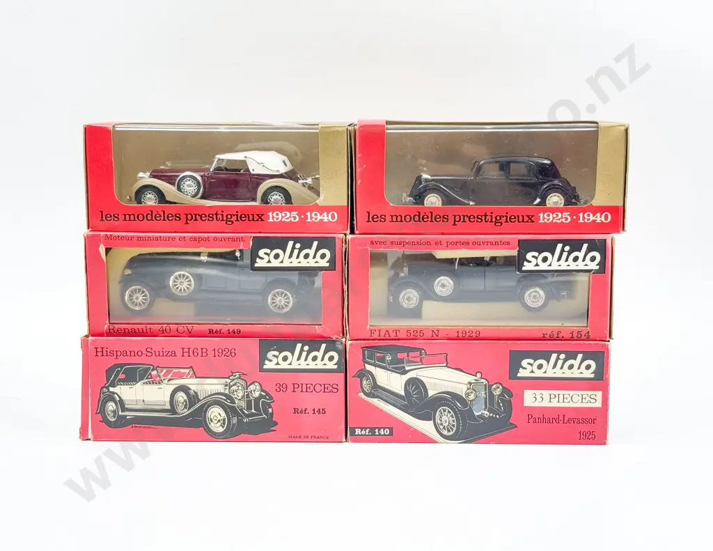 Six Boxed Solido Vintage Car Models Image 1++