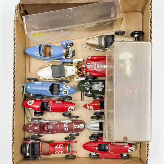 Collection Unboxed Brumm Vintage Racing Car Models in Fair Condition