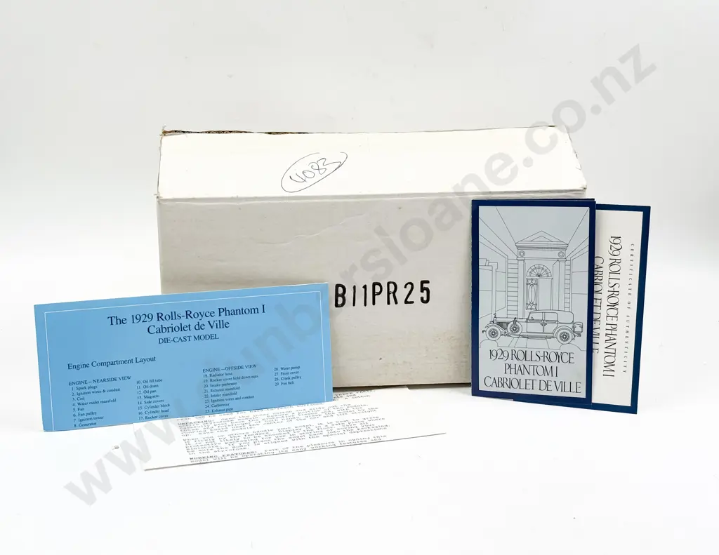 Boxed Franklin Mint 1929 Rolls-Royce Phantom I Cabriolet de Ville Image 1++