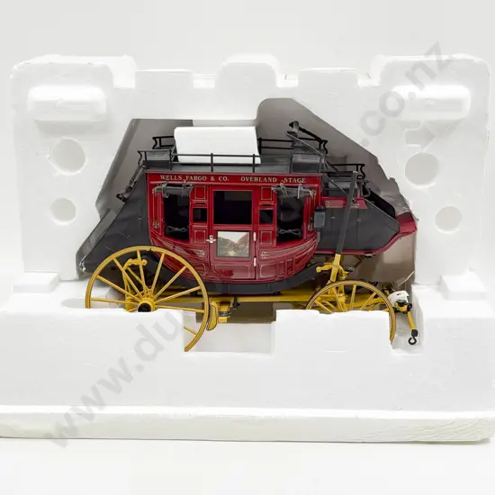 Boxed Franklin Mint Wells Fargo Stage Coach
