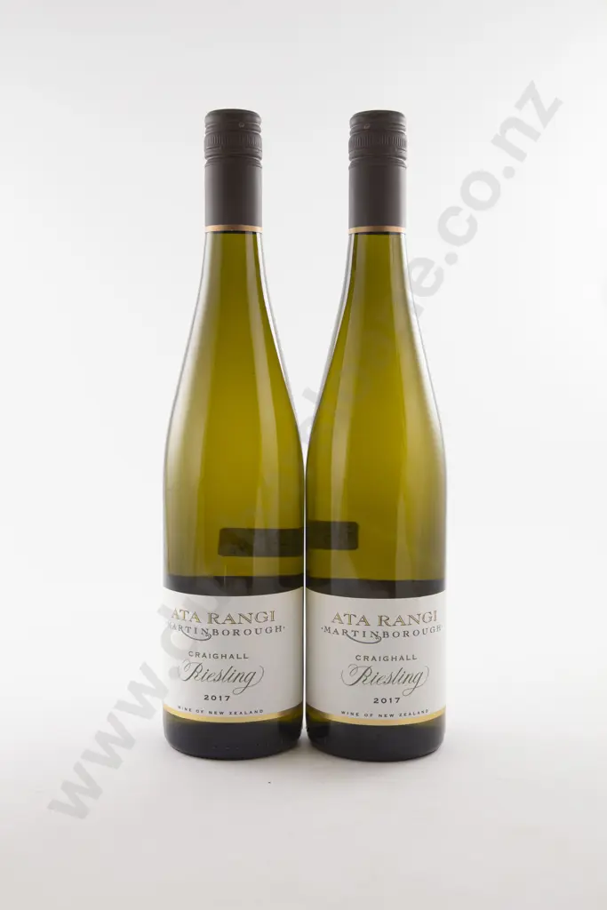 2 Bottles NZ Ata Rangi Martinborough "Craighall" Riesling 2017 Image 1++