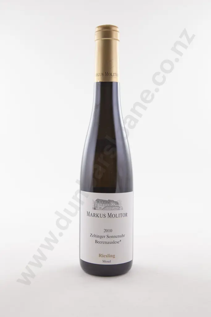 1 Bottle German Markus Molitor Mosel Riesling Zeltinger Sonnenuhr BEERENAUSLESE Goldkapsel 2010 Image 1++