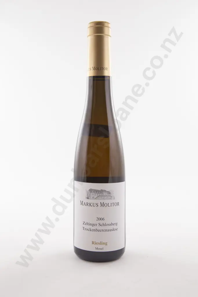 1 Bottle German Markus Molitor Mosel Riesling Zeltinger Schlossberg TROCKENBEERENAUSLESE Goldkapsel 2006 Image 1++
