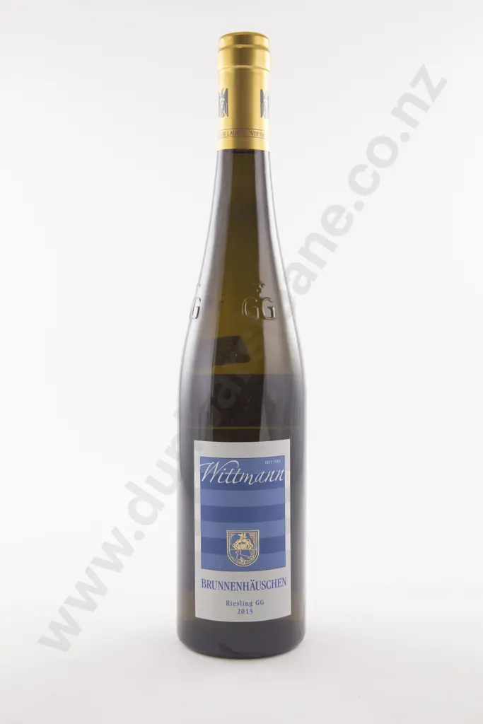 1 Bottle German Wittmann Westhofen "BRUNNENHAUSCHEN" Goldkapsel Riesling "GG" Rheinhessen 2015 Image 1++