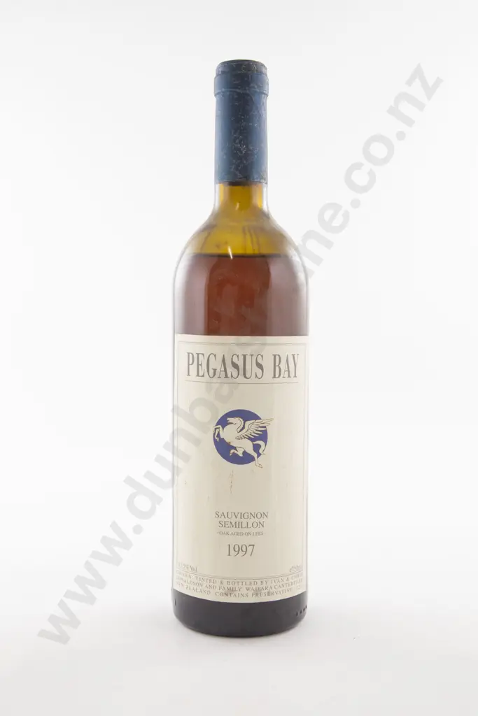 1 Bottle NZ Pegasus Bay Sauvignon Semillon Oak Aged on Lees 1997 Image 1++