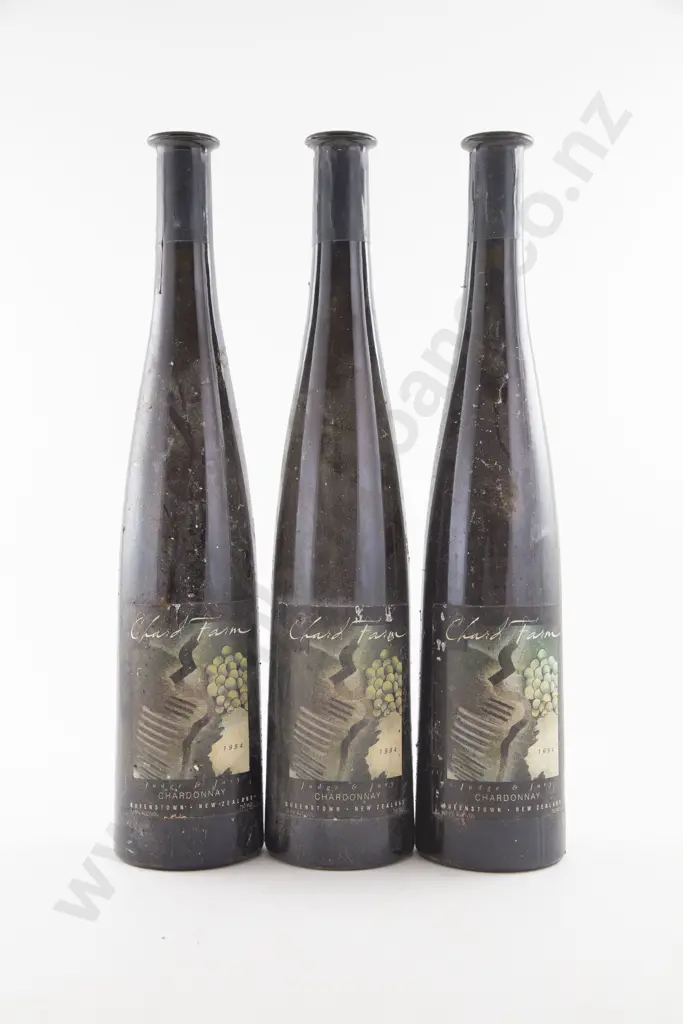 3 Bottles NZ Chard Farm Judge & Jury Chardonnay 1994 Image 1++