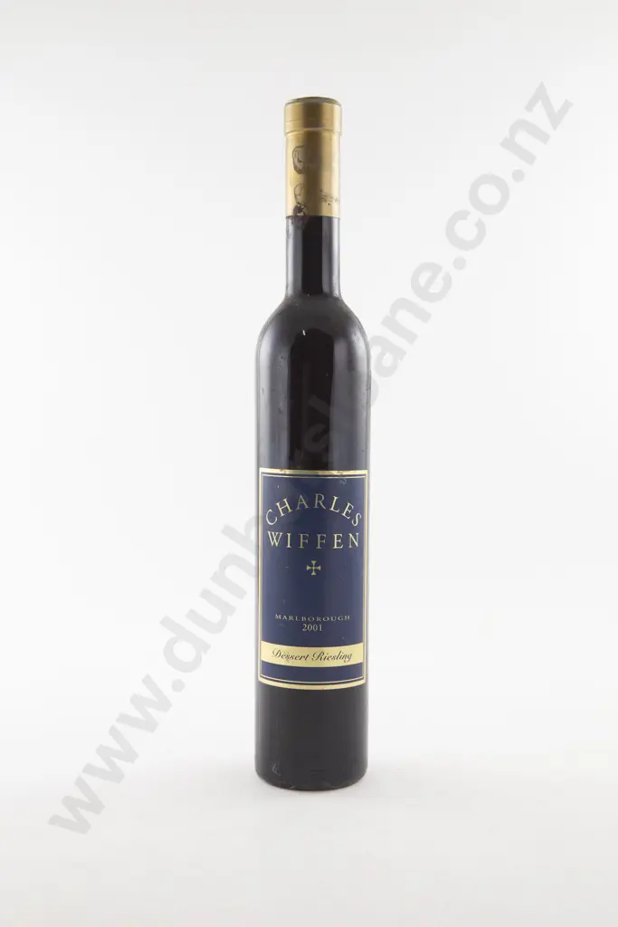1 Bottle NZ Charles Wiffen Dessert Riesling 2001 Image 1++