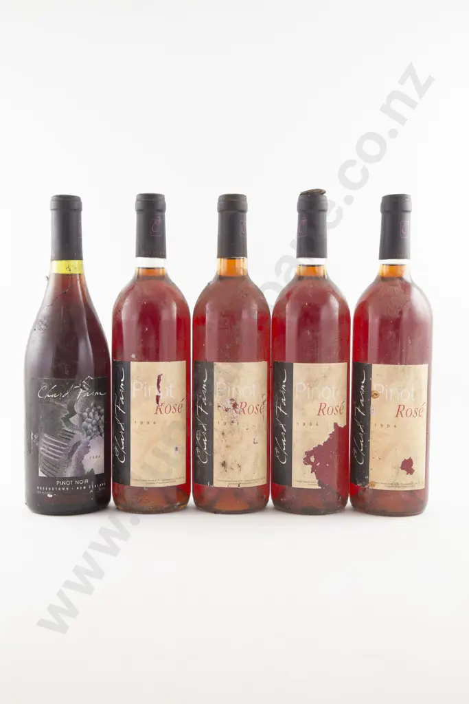 4 Bottles NZ Chard Farm Pinot Rose 1994 & Other Image 1++