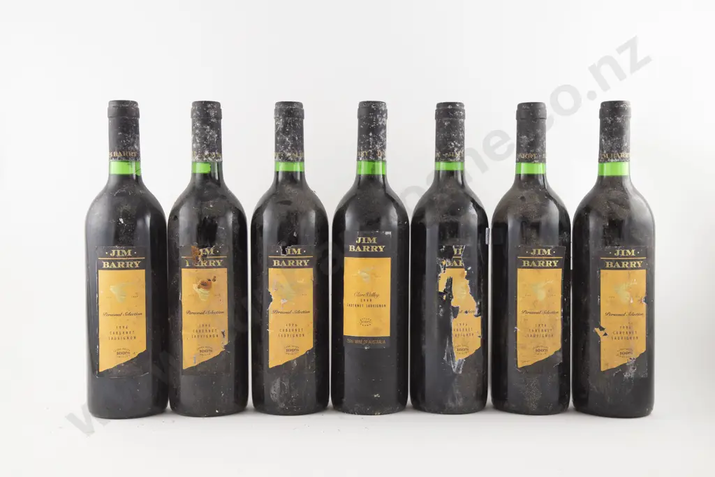 6 Bottles Australian Jim Barry Personal Selection Cabernet Sauvignon 1996 & Other Image 1++