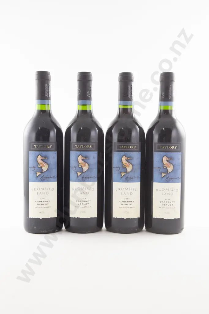 4 Bottles Australian Taylor's Promised Land Cabernet Merlot 2003 Image 1++