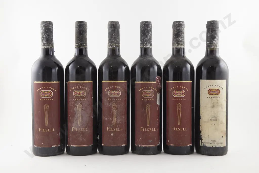 5 Bottles Australian Grant Burge Filsell Barossa Shiraz 2000 & Other Image 1++