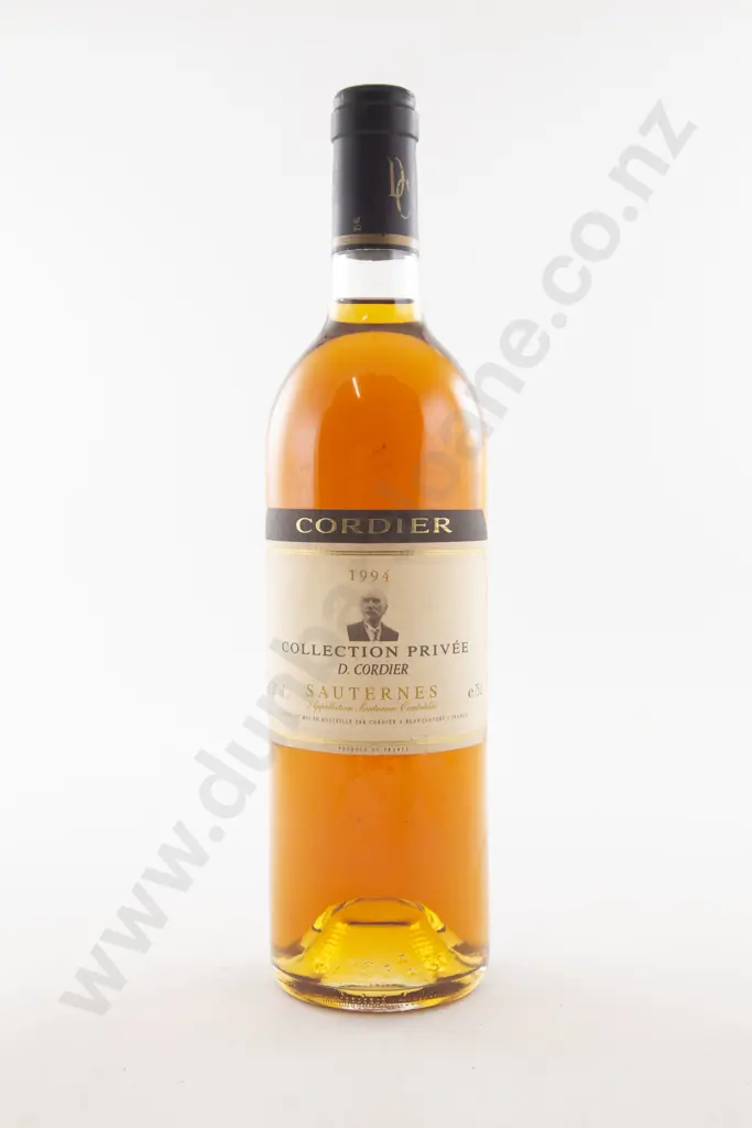 1 Bottle French Cordier Collection Privee Sauternes 1994 Image 1++