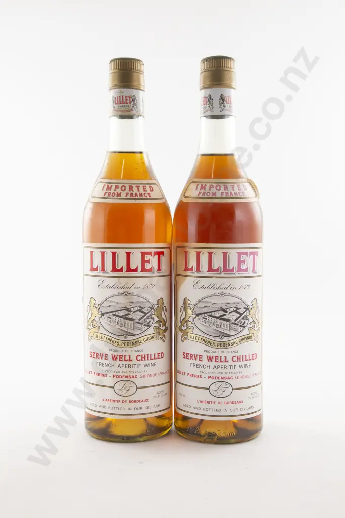 2 Bottles French Lillet Freres Podensac Gironde Aperitif de Bordeaux Image 1++