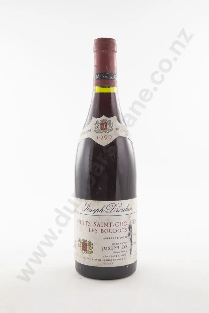 1 Bottle French Joseph Drouhin Nuits Saint Georges Les Boudots Burgundy 1990 Image 1++