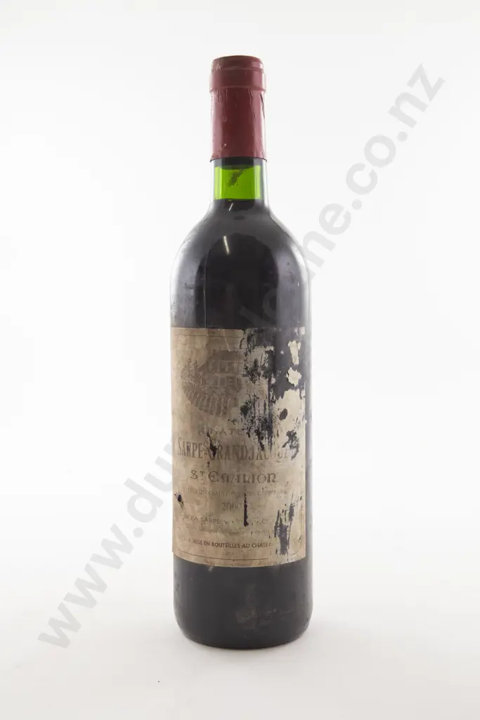 1 Bottle French Chateau Sarpe-Grandjacques St Emilion Grand Cru 2000 Bordeaux Image 1++