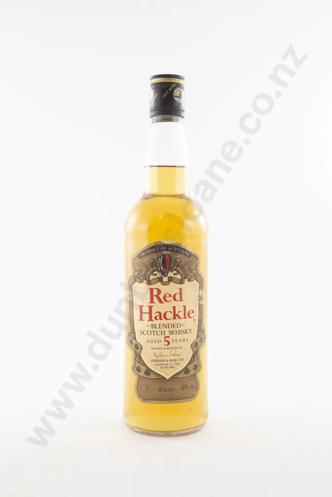 1 Bottle Red Hackle Blended Scotch Whisky Aged 5 Years Image 1++