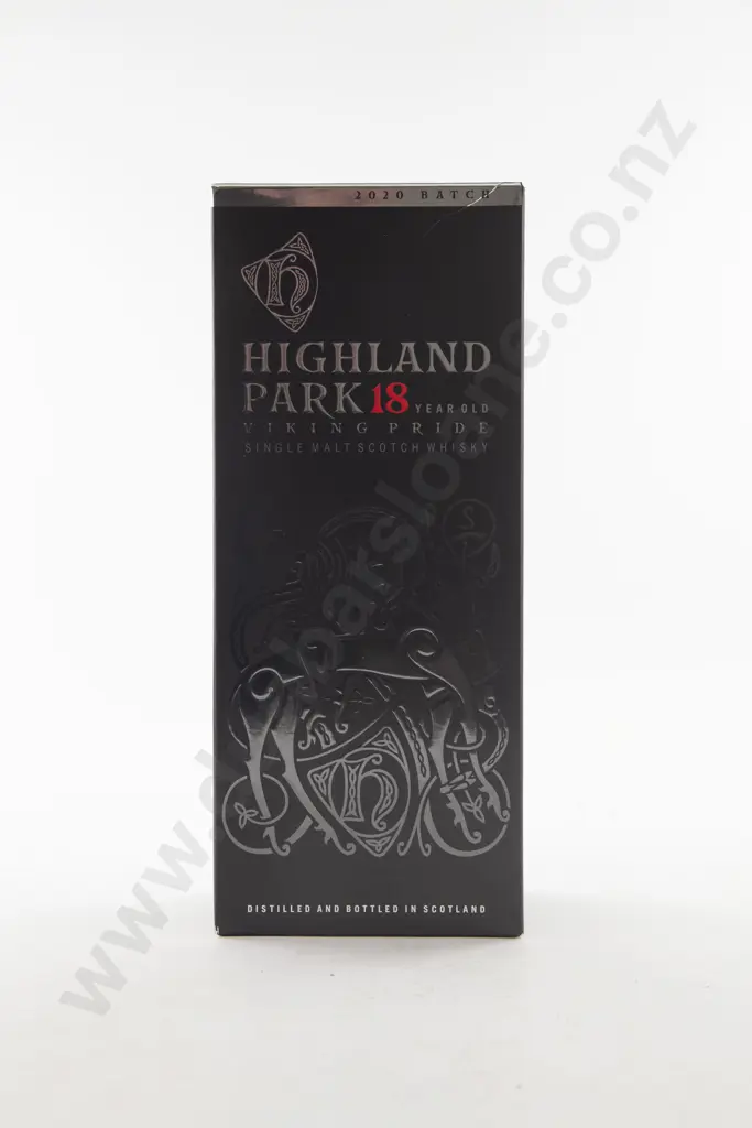 1 Bottle Highland Park 18 Year Old 'VIKING PRIDE" Orkney Single Malt Scotch Whisky Image 1++
