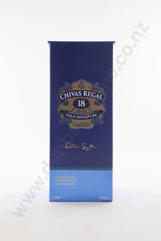 1 Bottle Chivas Regal 18 Year Old Special Release "GOLD SIGNATURE" By Colin Scott Scotch Whisky Image 1++