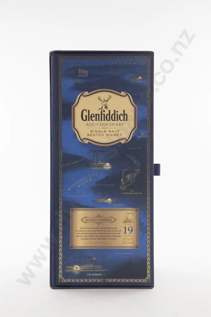 1 Bottle Glenfiddich 19 Year Old - Age of Discovery Bourbon Cask Finish Whisky Image 1++