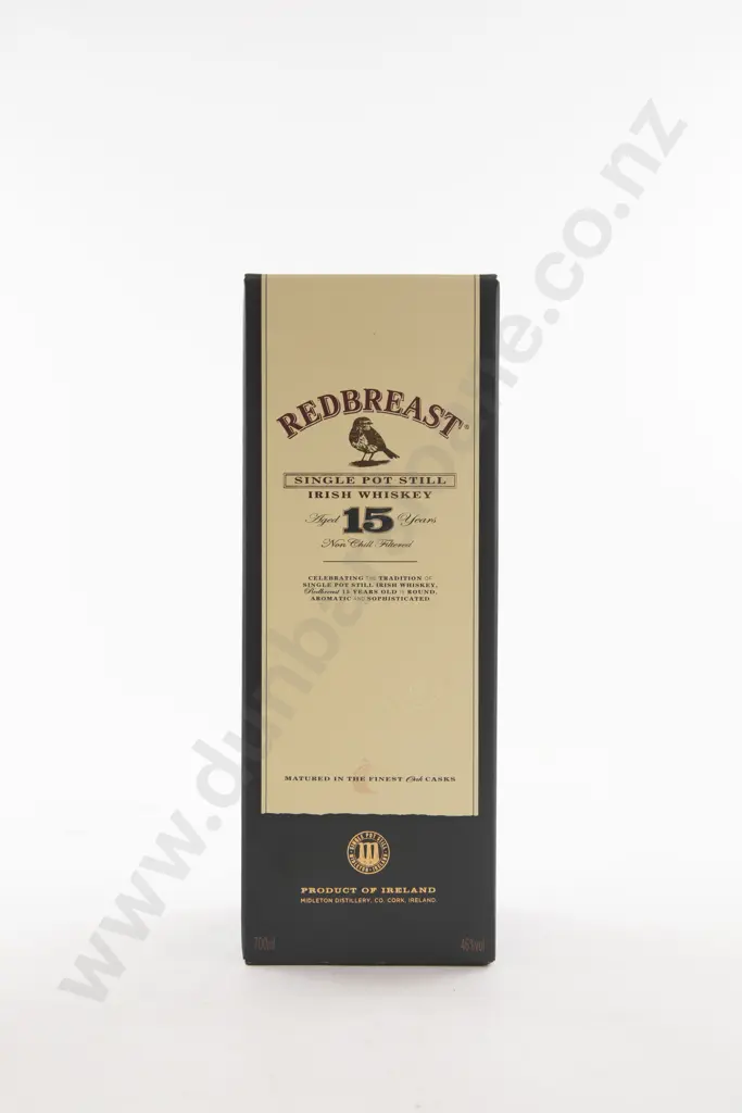 1 Bottle Redbreast 15 Year Old Single Pot Still Irish Whisky Image 1++