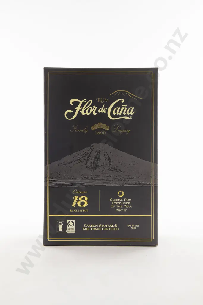 1 Bottle Flor de Cana Centenario 18 Year Old Single Estate "FAMILY LEGACY EDITION" Nicaragua Rum Image 1++
