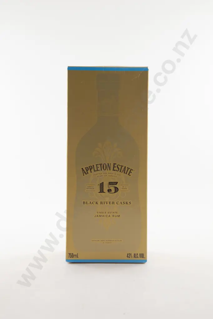 1 Bottle Appleton Estate "BLACK RIVER CASKS" Specially Selected 15 Year Old Single Estate Jamaica Rum Image 1++