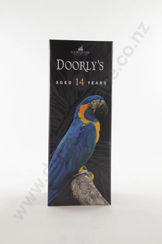 1 Bottle Doorly's 14 Year Old Barbados Rum Produced at the Four Square Distillery Image 1++