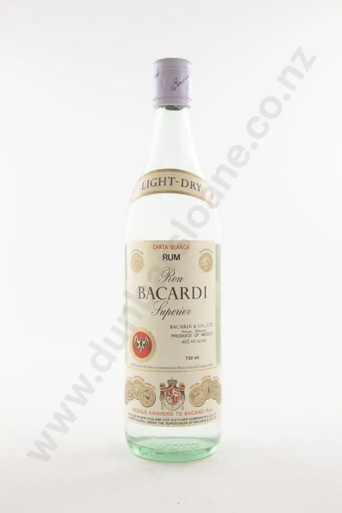 1 Bottle Bacardi Ron Bacardi Superior Carta Blanca Rum Image 1++