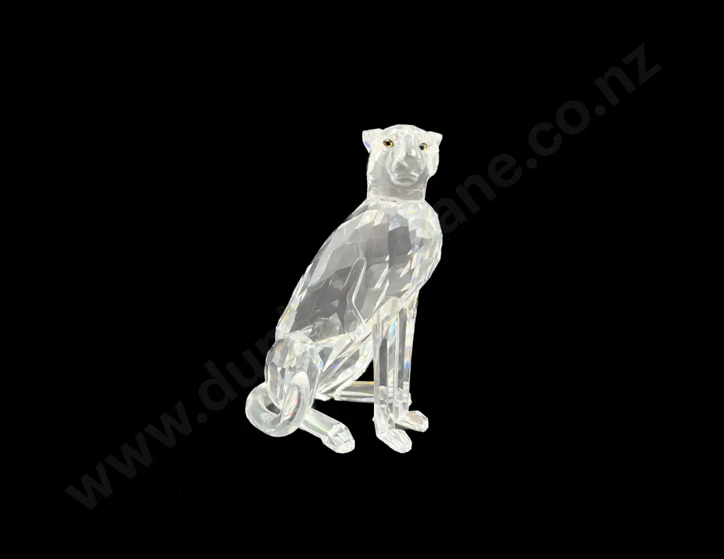 C1994 Boxed Swarovski Crystal "African Wildlife" Cheetah Image 1++