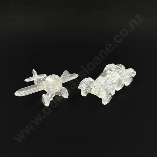 C1999 Boxed Swarovski Crystal "When we were Young" Aeroplane & Car