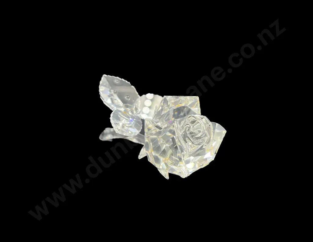 C1993 Boxed Swarovski Crystal "Exquisite Accents" Rose Image 1++
