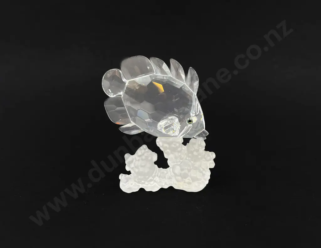 C1991 Boxed Swarovski Crystal "South Sea" Butterfly Fish (on Coral) Image 1++