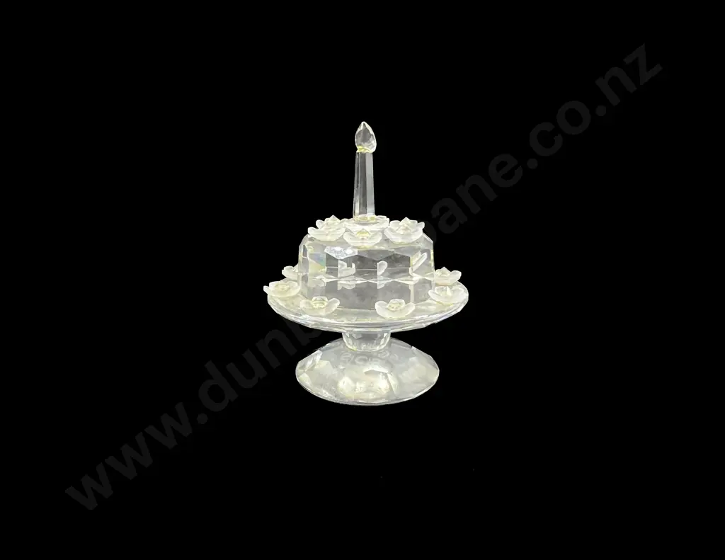 C1992 Boxed Swarovski Crystal Birthday/Anniversary Cake Limited Edition Image 1++