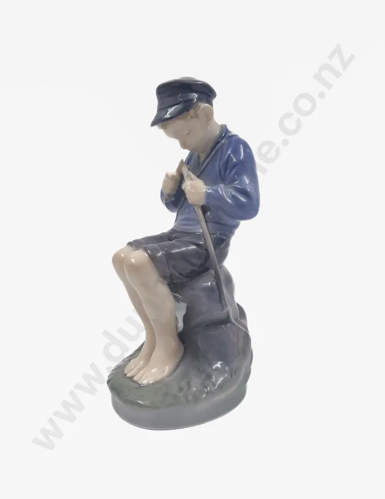 Royal Copenhagen Figure of Boy Whittling Image 1++
