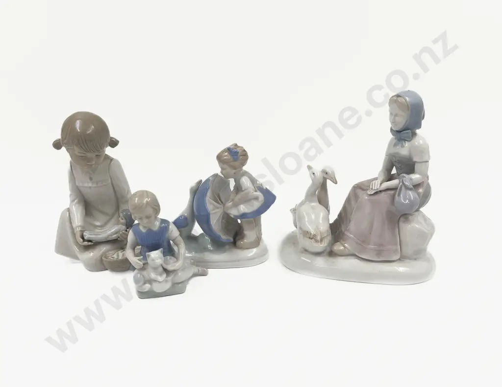 Group of Lladro Style Figures Image 1++