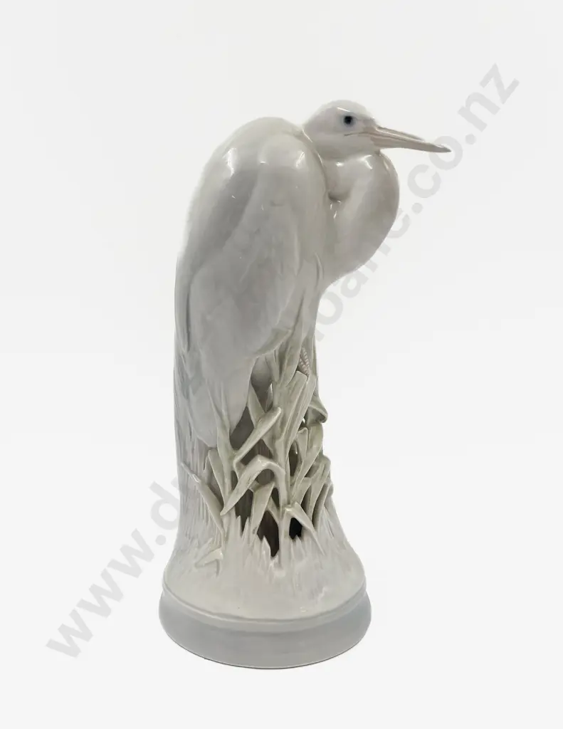 Royal Copenhagen Figure of a Crane (Slight Restoration to a Water Reed) Image 1++